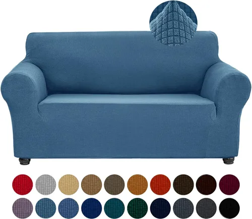 Miniatura 64 de Joccun Funda Elástica para Silla Sofá, Funda de Sofá de 1 Pieza Tela Jacquard de Spandex con Parte Inferior Elástica, Protector de Muebles Lavable