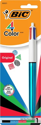 Miniatura 2 de Bolígrafo retráctil BIC de 4 colores con punta media de 1.0 mm, 1 unidad en colores de tinta surtidos Verde