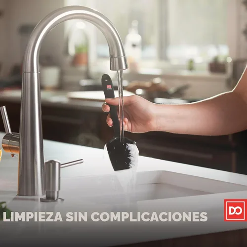 Miniatura 7 de Espátulas de silicón di Oro Living, resistentes al calor, hasta 600 °F, diseño de una sola pieza, hule de silicón antiadherente profesional con Negro