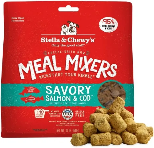 Miniatura 33 de Stella & Chewy's Mezcladores de Comida Cruda Liofilizada de Res - Aderezo y Mezclador de Comida para Perros - Hecho con 95% Carne de Res Alimentada