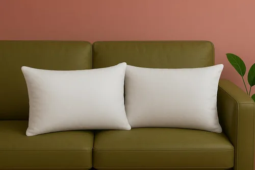 Trendy Home - Relleno de almohada de 12 x 20 pulgadas (paquete de 2, blanco), para cama y sofá, hipoalergénico, soporte lumbar, relleno de almohada