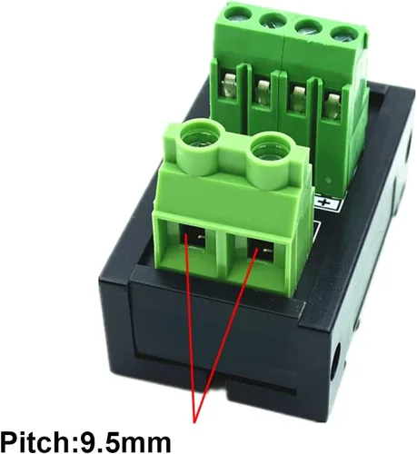 Miniatura 2 de Bloque de terminales de tornillo, módulo de distribución de energía, bloque de terminales de montaje en riel DIN de 30 A, placa de distribución
