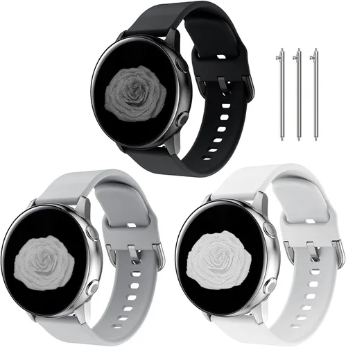 Miniatura 18 de Correa de reloj de 0.78 pulgadas compatible con Samsung Galaxy Watch 4 de 1.575 pulgadas/1.732 pulgadas, correa de reloj Galaxy Active 2 de 1.575