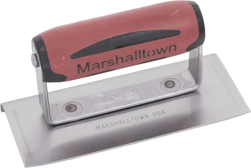 Miniatura 5 de MARSHALLTOWN Bordeadora de hormigón curvada, hoja de acero de alto carbono de 6 x 3, borde de 1/2 x radio 3/8, fabricado en los Estados Unidos, 136D