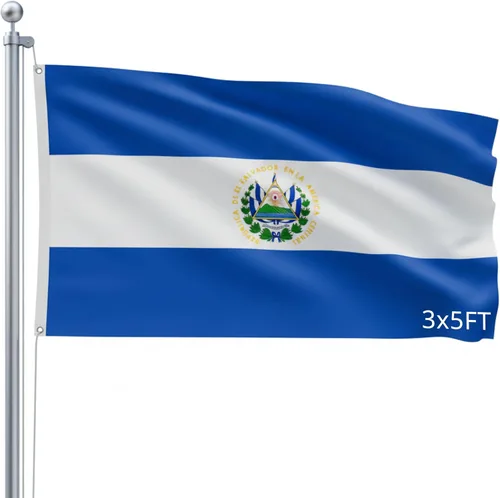 Miniatura 14 de Bandera para exteriores de SSK de poliéster resistente al clima por ambos lados. Tamaño grande: 3 pies por 5 pies, México