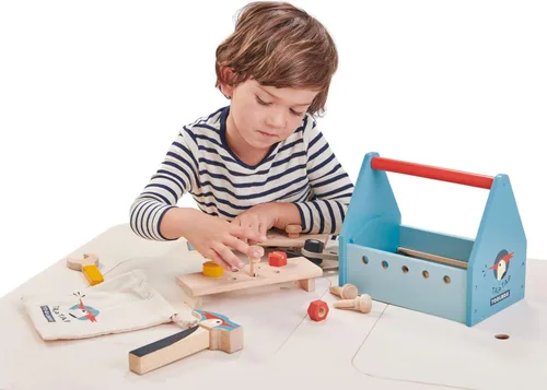 Miniatura 6 de Tender Leaf Toys - Caja de herramientas Tap Tap - Caja de herramientas realista para juegos creativos de simulación para niños mayores de 3 años