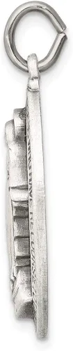 Miniatura 2 de Medalla milagrosa antigua de plata de ley 1181in 0630in estilo QC5523
