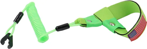 Miniatura 13 de Cordón para interruptor de barco para todos los Yamaha Jet Ski Waverunner, motor fuera de borda marino, correa de muñeca de amarre de parada de Rojo