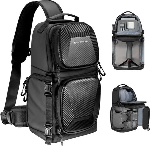Miniatura 12 de K&F CONCEPT Bolso de Hombro para Cámara Bolso Bandolera para Cámara Mochila para Cámara DSLR/SLR/Sin Espejo para Fotografía Compatible