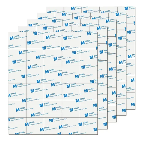 UPINS Paquete de 60 cintas de espuma de doble cara, cuadradas, autoadhesivas, color negro, almohadillas adhesivas fuertes para suministros de