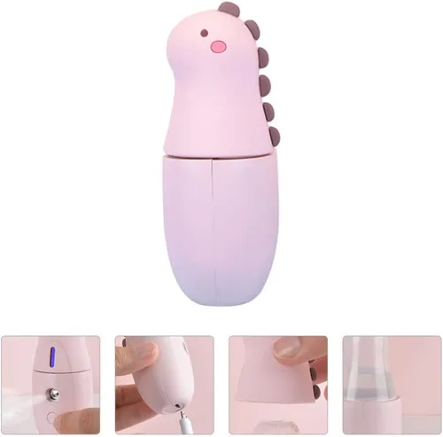 Miniatura 7 de Healifty Mini humidificador facial facial Mister Ionic Face Humidifier Diseño de dibujos animados Portátil Carga USB Piel Hidratante para Viajes