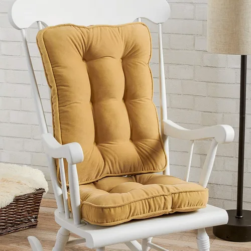Miniatura 2 de South Pine Porch Hampton - Juego de 2 cojines para mecedoras estándar, color crema