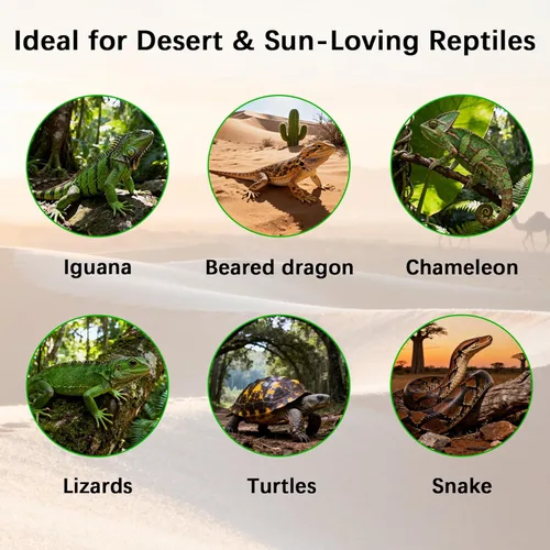 Miniatura 5 de T8 UVB - Kit combinado de iluminación de bombilla HO UVB, luz UVB 10.0 para reptiles, terrario, campana UVA UVB, lámpara de desierto para tanque