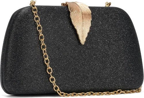 Miniatura 4 de Bolsos de mano con purpurina de SWEETV CHUNLI para mujer, elegante bolso de noche para fiestas, bodas y eventos formales