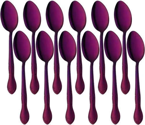 Miniatura 90 de Juego de 12 cucharas de café, mini cucharas de café, cucharas de espresso de acero inoxidable, cucharas pequeñas para postre, té, aperitivo, 4.6