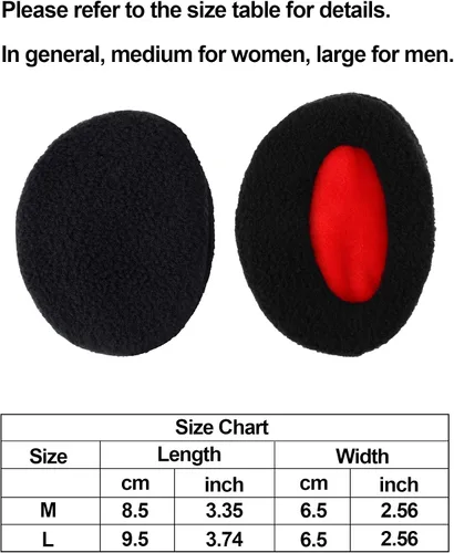 Miniatura 3 de 4 Pairs Unisex Bandless Ear Warmers Fleece Ear Muffs Thick Winter Ear Covers