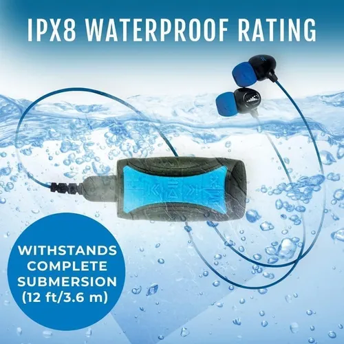 Miniatura 3 de H2O Audio Stream 3 PRO y auriculares Surge S+ - Reproductor de música de transmisión subacuática impermeable MP3 para nadar con Bluetooth