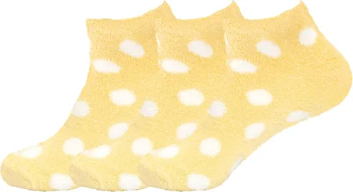 Miniatura 8 de BambooMN Calcetines de spa de nailon mullidos con infusión de aloe para mujer, talla 4-8, aguamarina, 3 pares