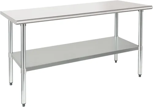 Miniatura 21 de HARDURA Mesa de trabajo de acero inoxidable comercial de 18 x 24 pulgadas, mesa de preparación de cocina y banco de trabajo comercial resistente