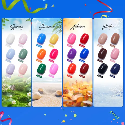 Miniatura 2 de Hema Tpo Free Gel Nail Polish Set - 24 Colores 18ml Juego de Esmalte de Uñas en Gel para Principiantes con 6 Piezas de Capa Base Mate y Brillante