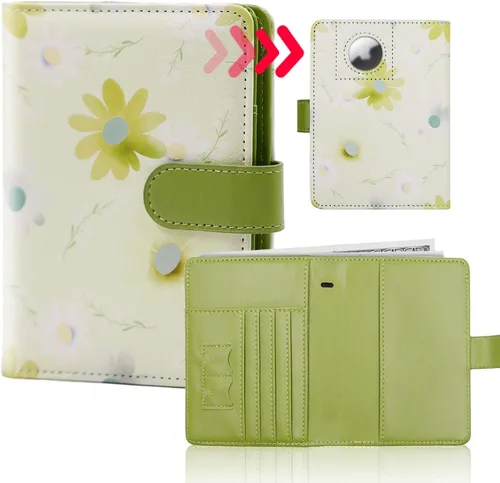 Miniatura 43 de Melsbrinna - Funda para pasaporte, ranuras para tarjetas, bonita funda para pasaporte para mujeres/hombres, resistente al agua con bloqueo RFID