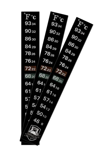 Paquete de 3 termómetros adhesivos de fermentación, muestra la temperatura en grados Celsius y Fahrenheit, ideal para kombucha, cerveza, vino,