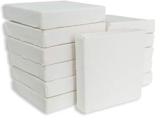 Miniatura 3 de LWR CRAFTS Mini lienzo estirado de 2 x 2 pulgadas, paquete de 12