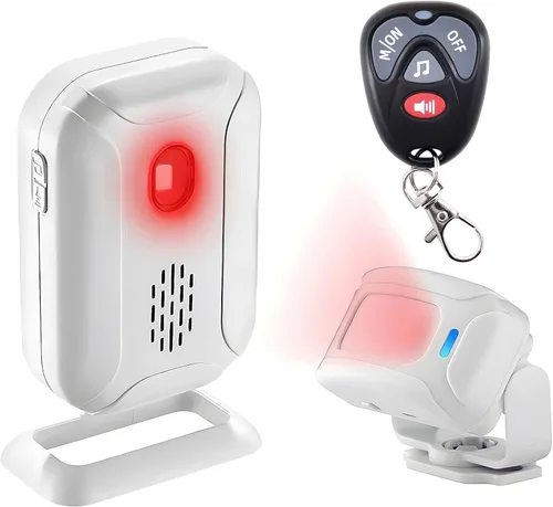 Miniatura 11 de GREENCYCLE Timbre con sensor de puerta, alarma con detector de movimiento, timbres de puerta comerciales para entrada de negocios, alerta