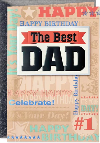 Tarjeta de cumpleaños Hallmark para padre (El mejor tipo de papá)