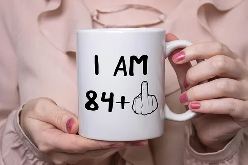 Miniatura 2 de Funny 85th Birthday Gifts, I Am 84 Plus Middle Finger Coffee Mug, 85 Years Old Gag Novelty Cup, Eightyfifth Birthday Party, Adult Birthday Presents