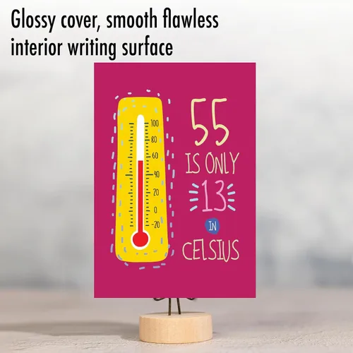 Miniatura 3 de NobleWorks - Divertida tarjeta de felicitación de cumpleaños con sobre (4.63 x 6.75 pulgadas) - 55 pulgadas Celsius C9575MBG