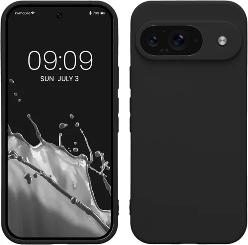 Miniatura 47 de kwmobile Funda compatible con Google Pixel 9 Pro - Funda protectora delgada de TPU para teléfono - Acabado mate suave - Negro mate