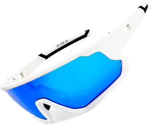 Miniatura 7 de FMY Gafas de ciclismo polarizadas para hombres y mujeres, protección UV400, gafas de sol deportivas para béisbol, correr, pesca, golf Lente azul