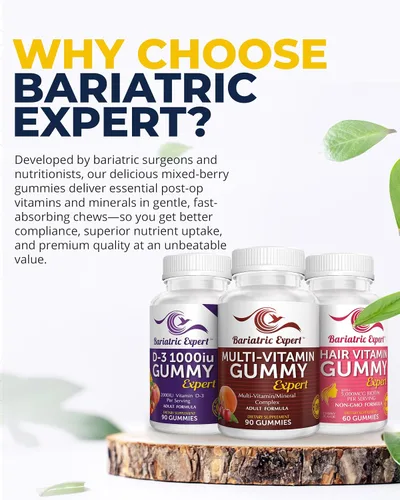 Miniatura 6 de Multivitamínico bariátrico, paquete de 3 gomitas multivitamínicas, 90 masticables - Gomitas D3 90 masticables - Gomitas de vitaminas