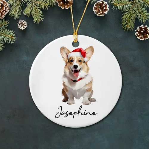 Miniatura 22 de Bichon Frise - Adorno de cerámica de Navidad 2025, adornos personalizados de Bichon Frise regalos para los amantes de los perros, bonito adorno