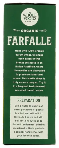 Miniatura 6 de Whole Foods Market, Farfalle orgánico, 16 onzas