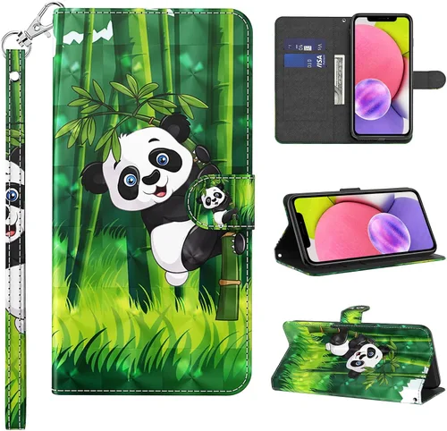 Miniatura 20 de Funda para Samsung Galaxy S22, cartera Flip Folio lindo 3D pintado de dibujos animados PU Funda de cuero PU para niñas mujeres ranuras para tarjetas