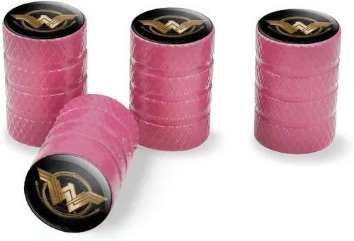 Miniatura 12 de GRAPHICS & MORE Wonder Woman Movie Golden Lasso Logo Tire Rim Wheel Aluminio Valve Stem Caps
