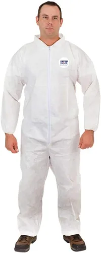 Miniatura 2 de Trajes desechables (blanco) Material fresco transpirable - Traje de cuerpo protector profesional para el polvo