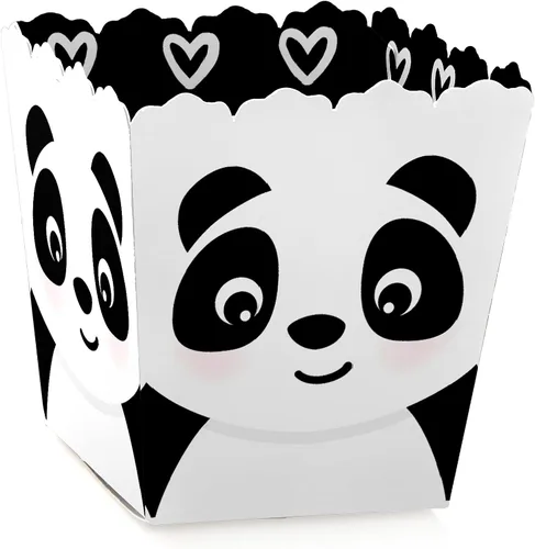 Big Dot of Happiness Party Like a Panda Bear – Baby Shower o Cumpleaños Mini cajas de regalo – Cajas de dulces para fiesta – Juego de 12