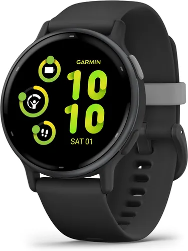 Miniatura 2 de Garmin vivoactive 5 - Reloj inteligente con GPS de salud y fitness para hombres y mujeres con bisel de aluminio pizarra, caja negra y banda