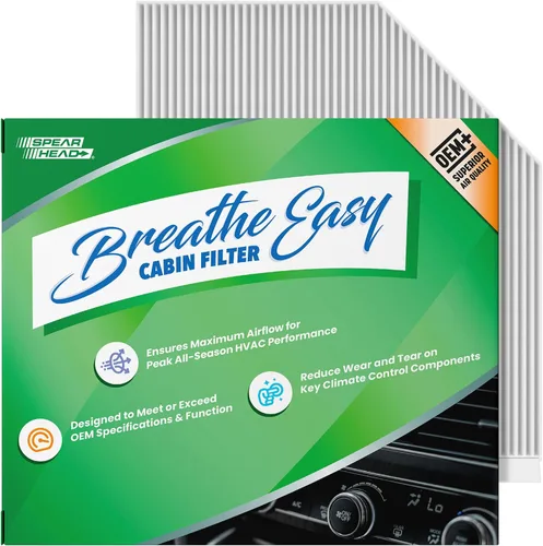Miniatura 16 de Spearhead OEM+ Filtro de aire de cabina Particulate Breathe Easy Compatible con 2015-17 Chrysler 200, 2014-18 Cherokee como OEM Proporciona
