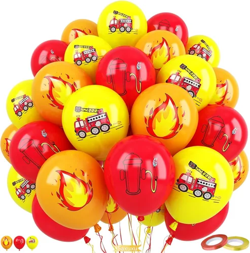 Miniatura 15 de Globos rosados y negros, 60 piezas de 12 pulgadas, color rosa intenso, rosa claro, negro, confeti, globos metálicos rosados para fiesta temática