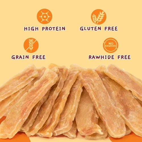Miniatura 4 de Jungle Calling Dog Treats - Golosinas de entrenamiento de carne seca de pollo, aperitivos tostados lentos para perros medianos y grandes, golosinas