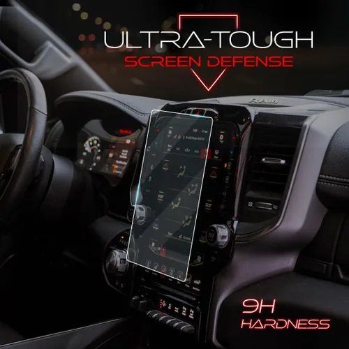 Miniatura 2 de Protector de pantalla premium compatible con Dodge Ram 2019, 2020, 1500, 2500, 3500, 3500, Uconnect de 12 pulgadas, vidrio templado
