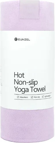 Miniatura 9 de Eunzel Toalla de yoga caliente, toalla de yoga súper absorbente, toalla antideslizante de microfibra de gamuza suave para Bikram Pilates y 72"x26.5")