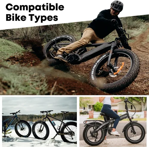 Miniatura 4 de FANSPRO Paquete de 2 tubos interiores de butilo prémium para bicicletas de grasa de 20/26 pulgadas, resistentes 20 x 4.0, 26 x 4.0, 20 x 3.0, 26 x