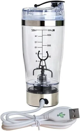 ELEOPTION - Mezclador automático de bebidas y licuadora de proteínas, botella de agua de 16 onzas, respetuoso con el medio ambiente, movimiento