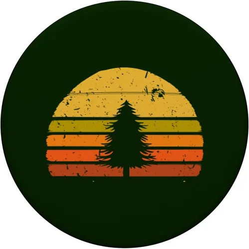 Miniatura 3 de Empuñadura de pino, diseño retro, para los amantes del árbol del sol, para plantas y naturalezas, con soporte para teléfonos y tabletas