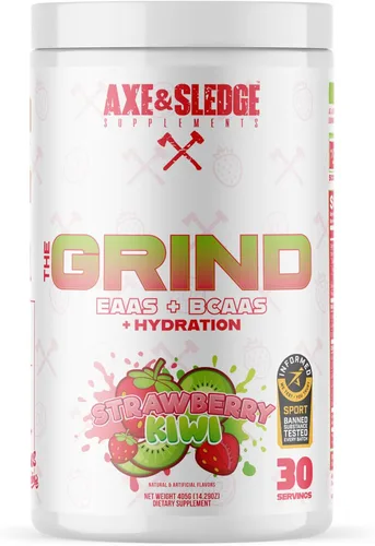 Miniatura 7 de Axe & Sledge The Grind Essential Aminoácidos Polvo EAA y BCAA Recuperación muscular y electrolitos para hidratación Sin estimulantes, vegano